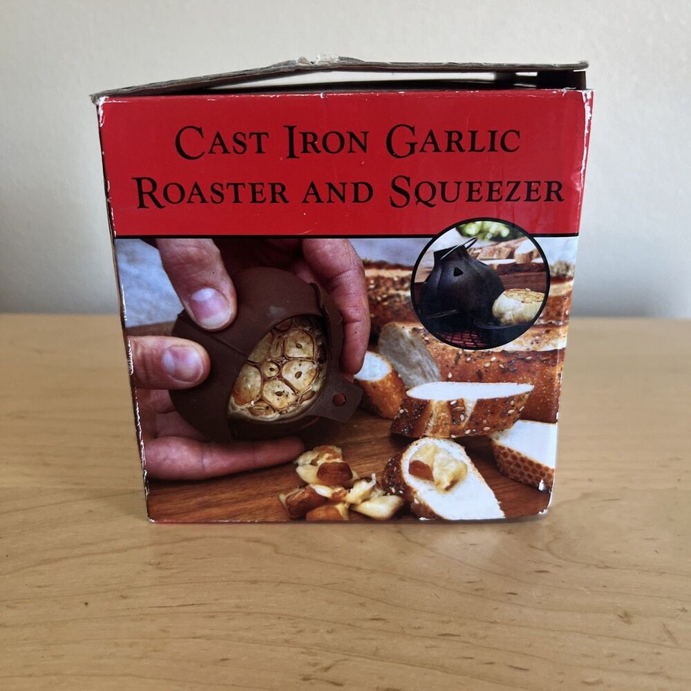 Charcoal Companion Cast Iron Garlic Roaster & Squeezer, Black Manual - Picture 2 of 6